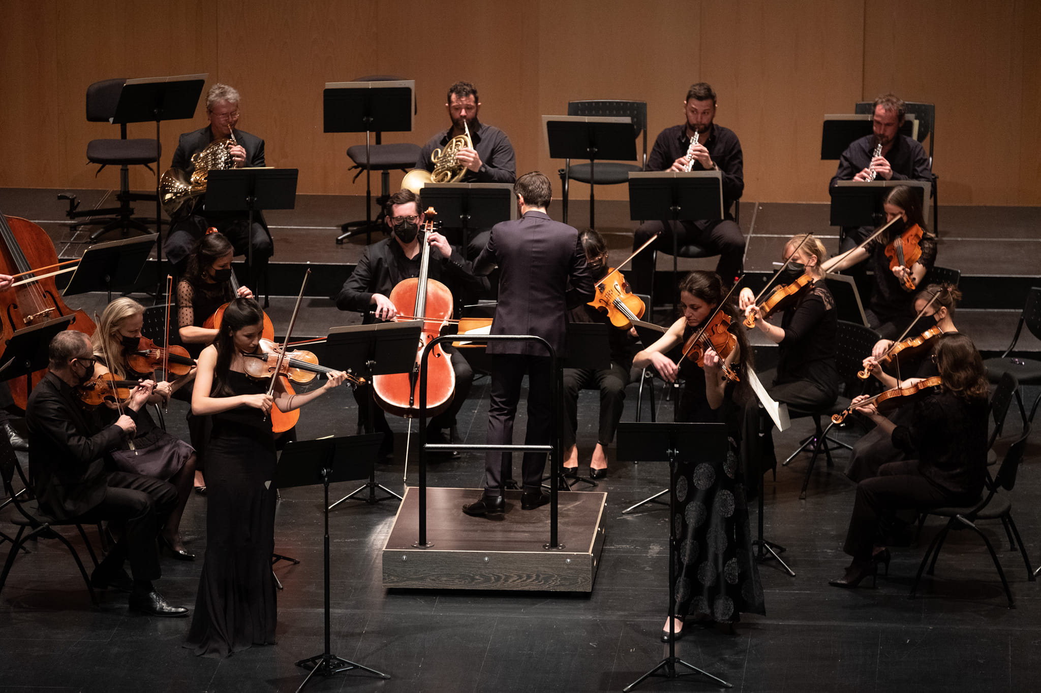 Concert du 28/01 au Palacio de Formación y Congresos de Fuerteventura avec Clémence De Forceville (violon) et Danka Nikolic (alto) (c) Carlos de Saá