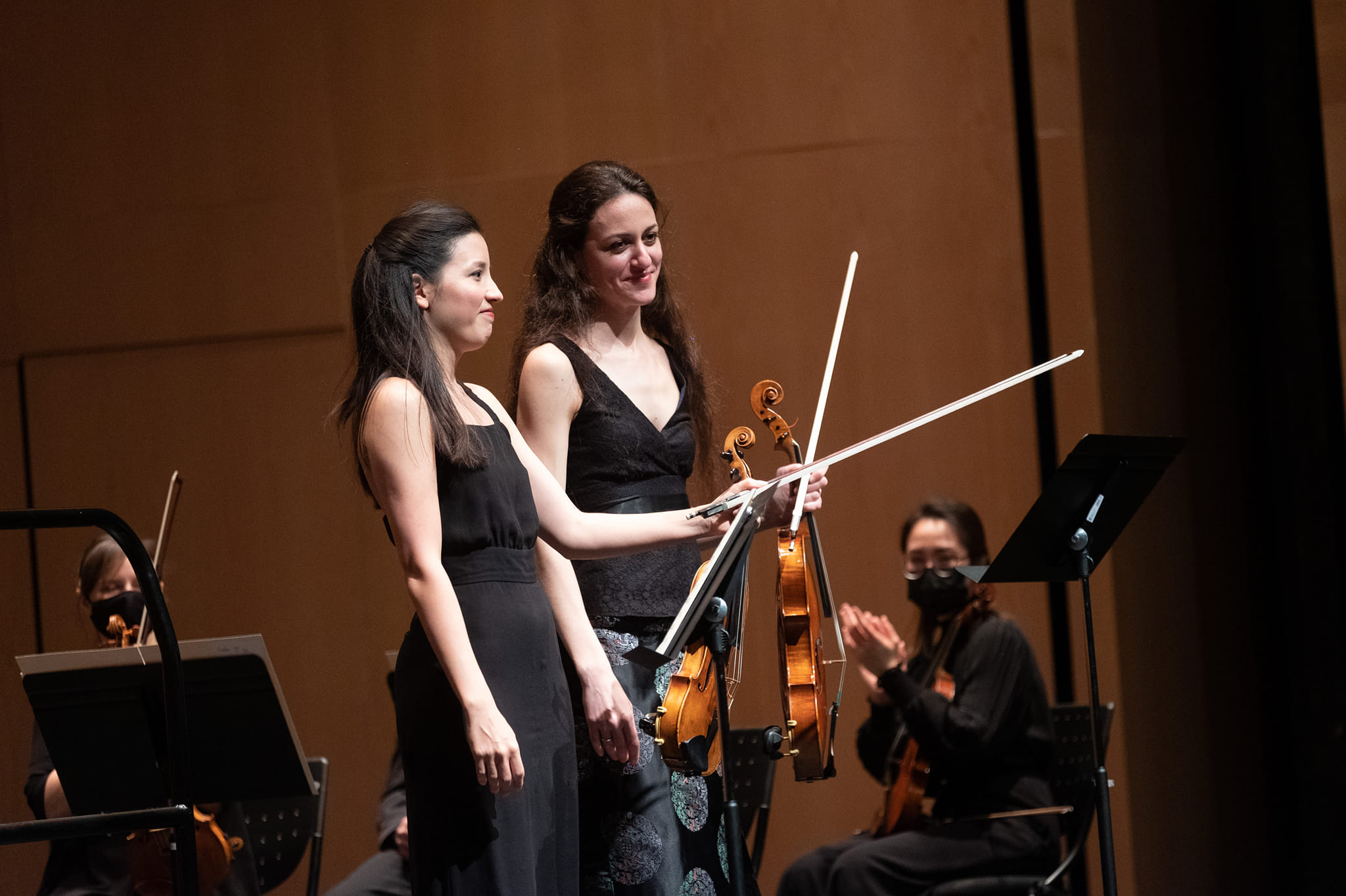 Concert du 28/01 au Palacio de Formación y Congresos de Fuerteventura avec Clémence De Forceville (violon) et Danka Nikolic (alto) (c) Carlos de Saá