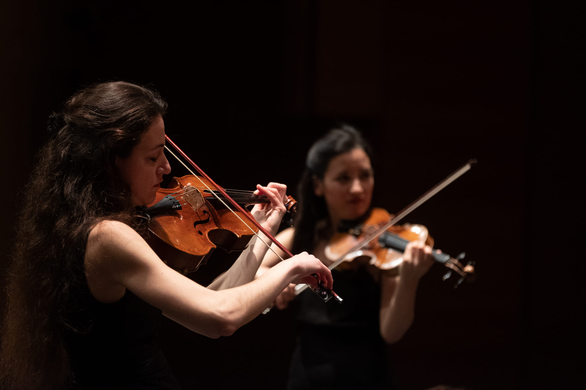 Concert du 28/01 au Palacio de Formación y Congresos de Fuerteventura avec Clémence De Forceville (violon) et Danka Nikolic (alto) (c) Carlos de Saá